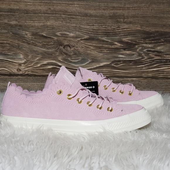 New Converse Chuck Taylor All Star Ox Scallop Pink - Picture 3 of 8